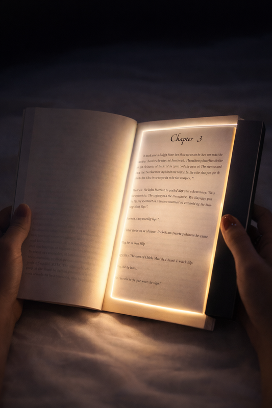 Leé de noche sin molestar y sin cansar la vista – Luz LED portátil para libros